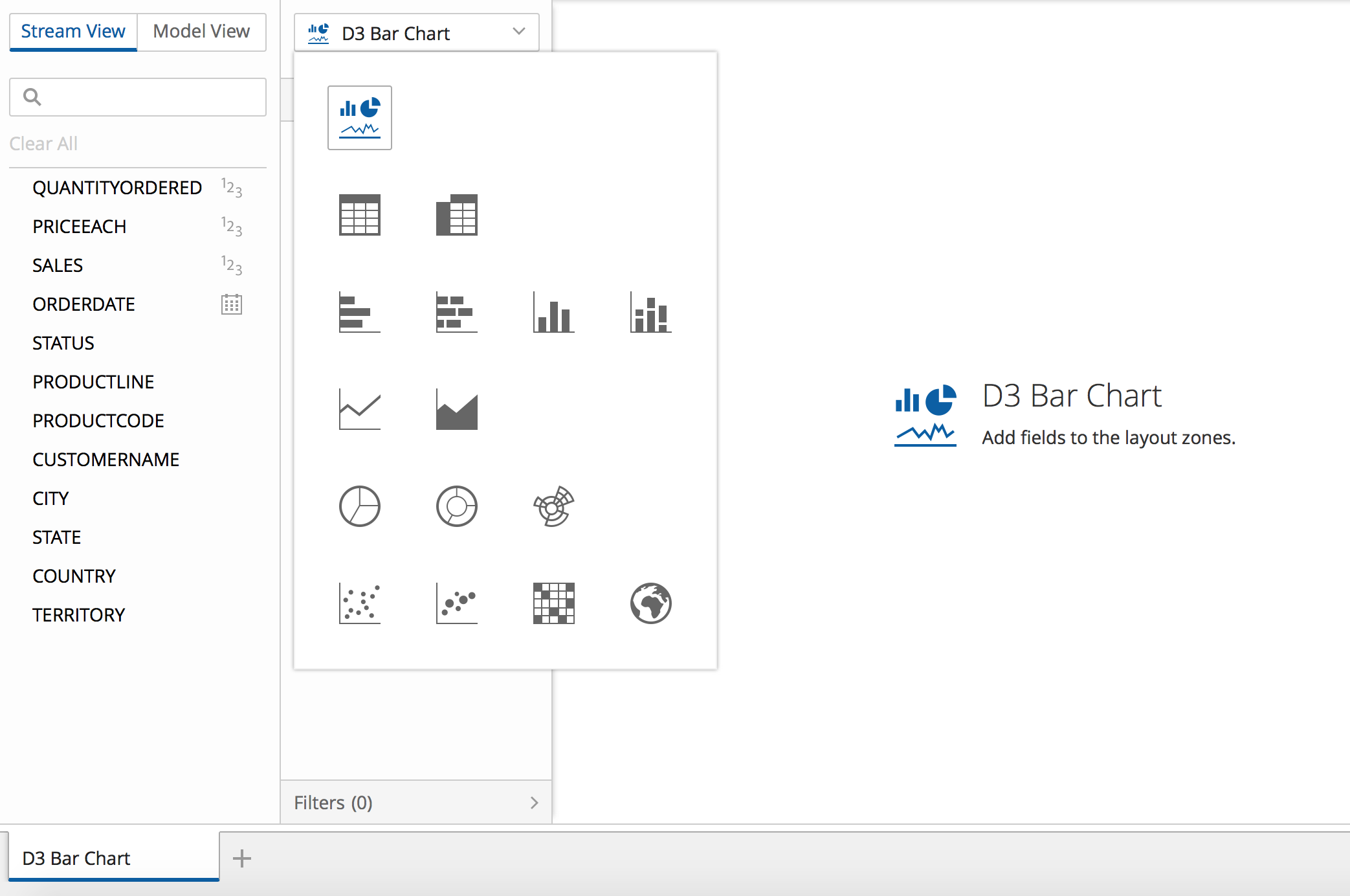 Bar/D3 in PDI - Menu - Selected, Default Style